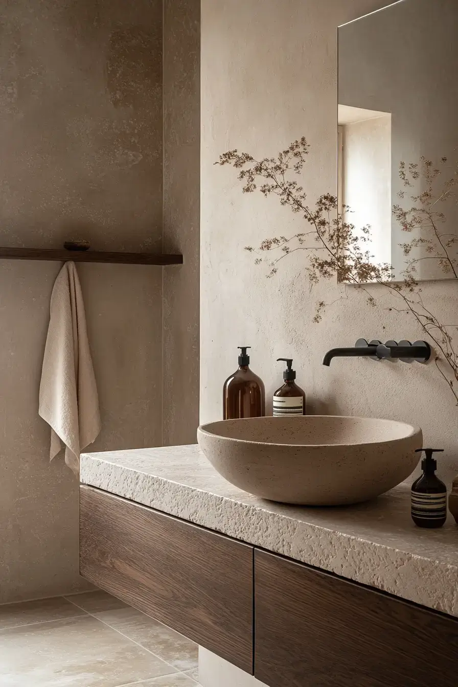 27 Beige Bathroom Looks That Stay Calm Even on Busy Mornings 16 beige bathroom ideas