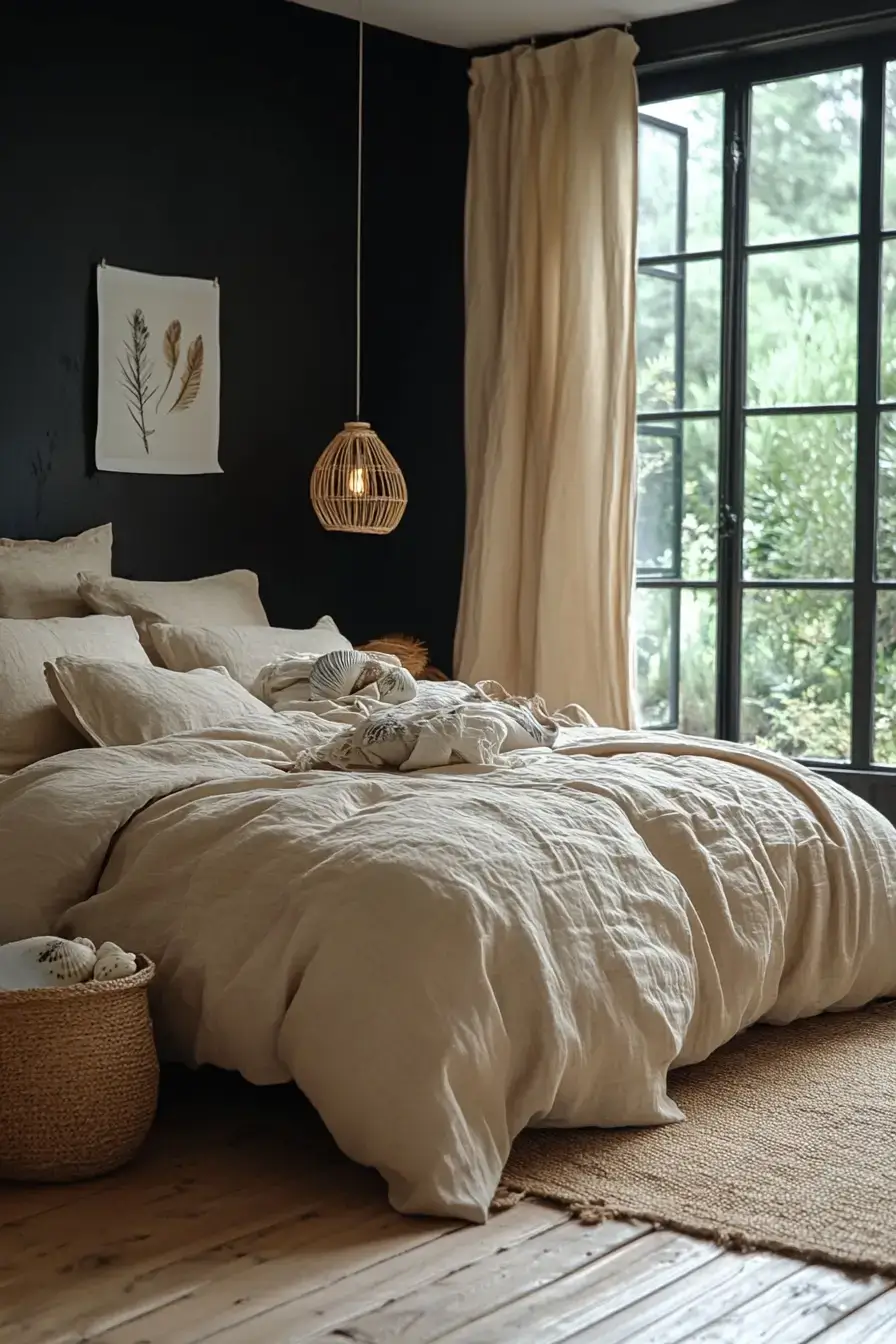 29 Black Themed Bedroom Ideas That Read Cozy, Not Cold 17 black themed bedroom