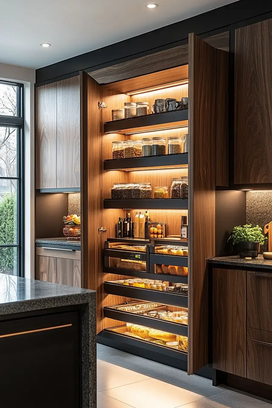 27 Kitchen Pantry Designs Built Around Real Grocery Habits 17 kitchen pantry design