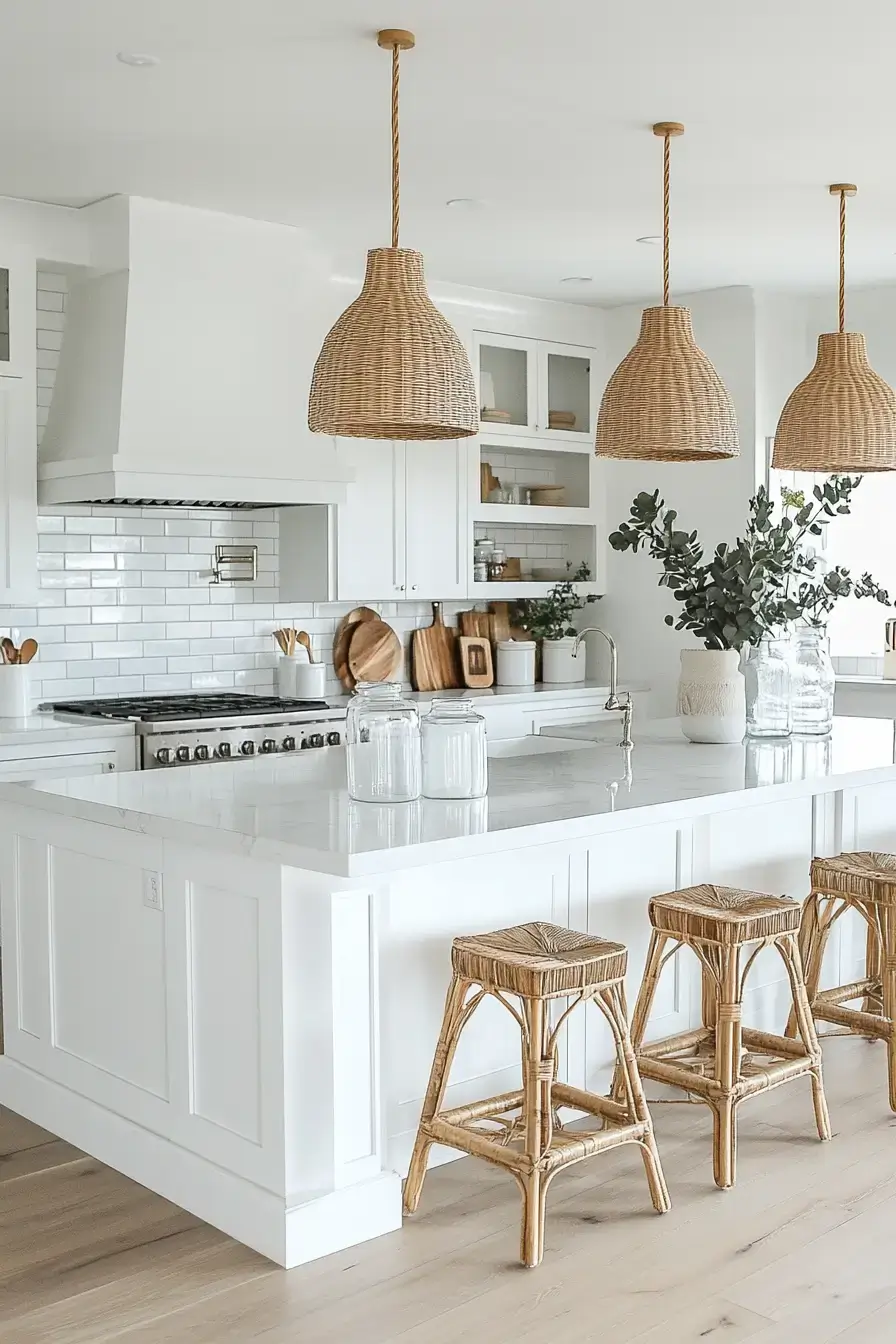 29 Modern Coastal Kitchen Ideas That Pair Marble With Driftwood 17 modern coastal kitchen