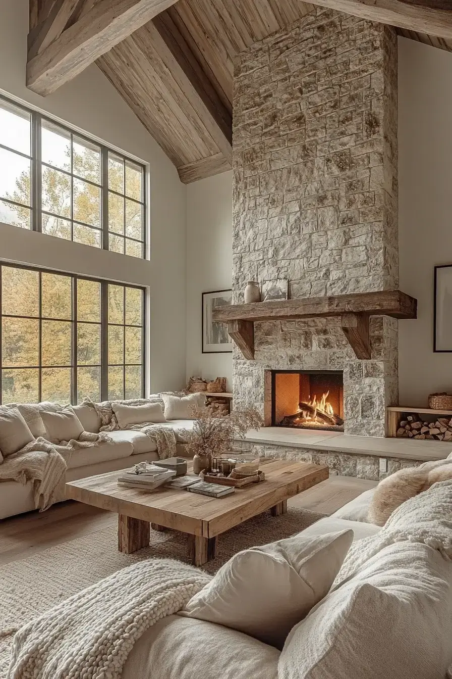 29 Rustic Farmhouse Living Room Ideas Built for Everyday Life 17 rustic farmhouse living room