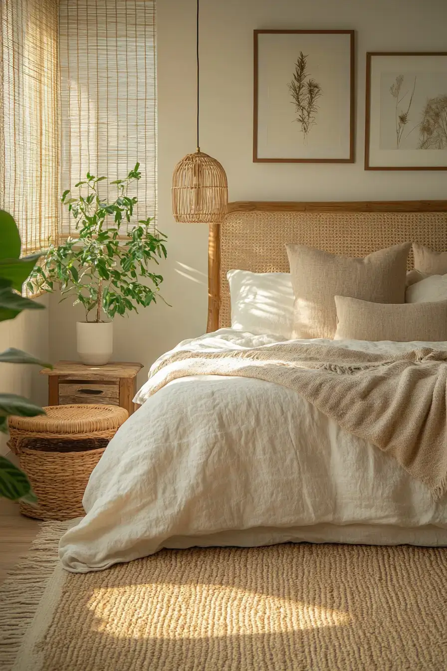 29 Minimalist Boho Bedroom Ideas That Balance Bare and Cozy 18 minimalist boho bedrooms