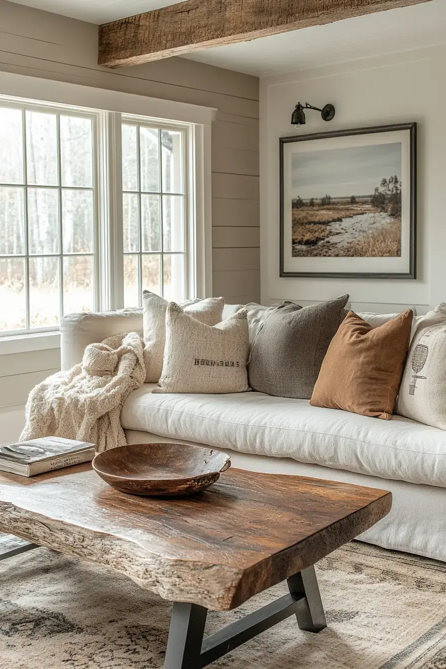 29 Rustic Farmhouse Living Room Ideas Built for Everyday Life 18 rustic farmhouse living room