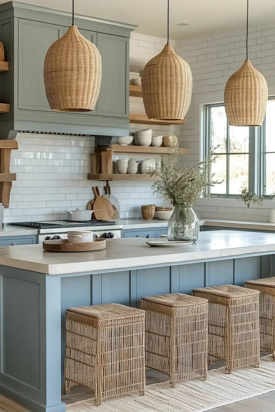 29 Modern Coastal Kitchen Ideas That Pair Marble With Driftwood 18 modern coastal kitchen