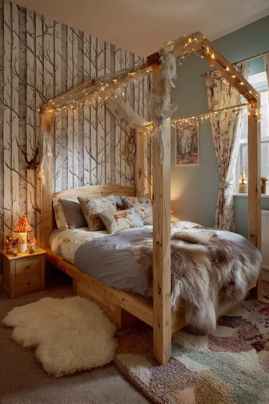29 Forest Themed Bedroom Ideas That Bring the Woods Indoors 18 forest themed bedroom