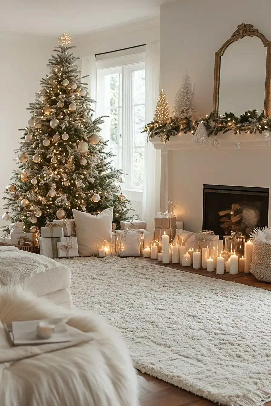 29 Christmas Living Room Setups That Feel Like a Real Holiday Evening 19 christmas living room