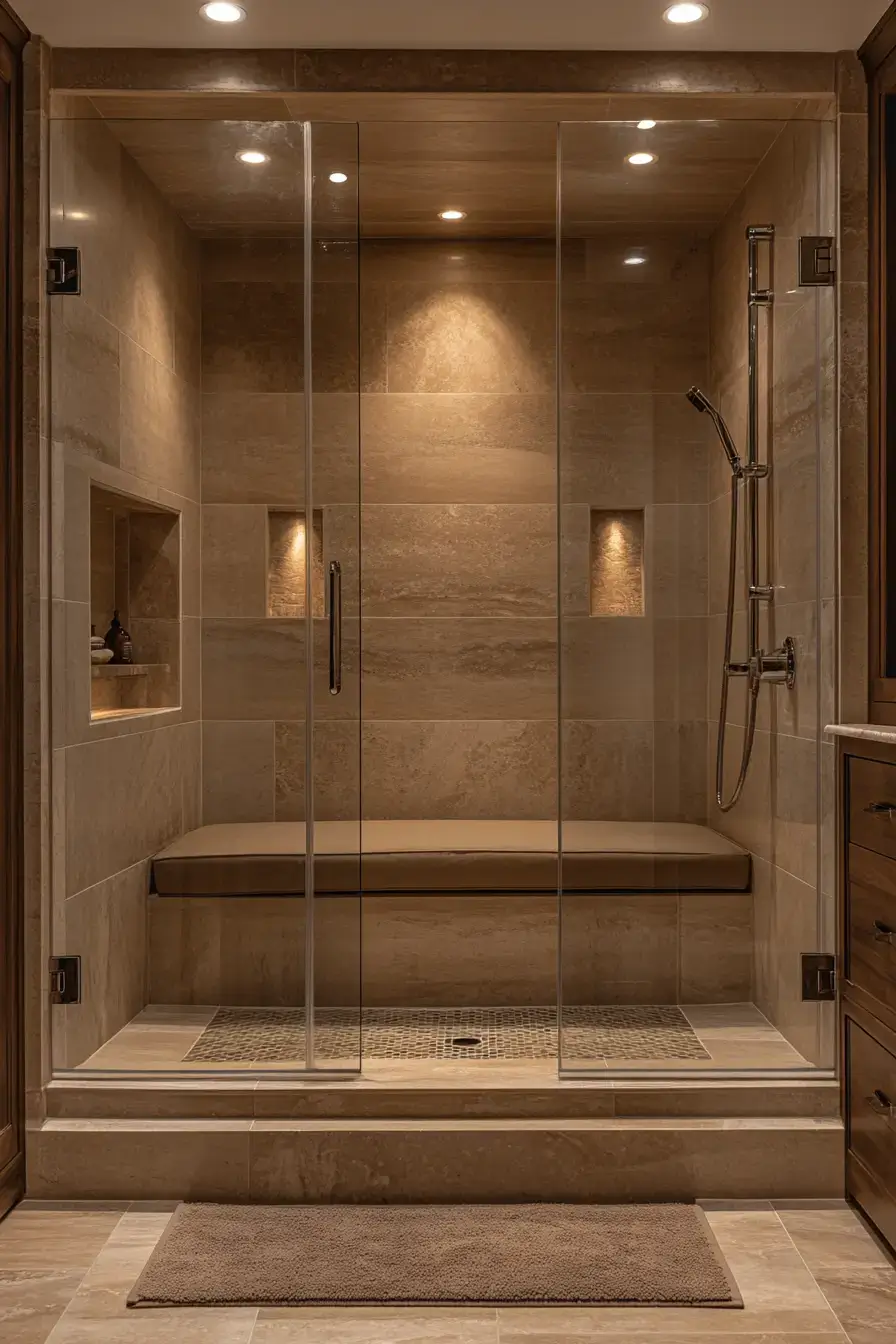 29 Rustic Walk In Shower Ideas That Feel Like a Lodge Retreat 19 rustic walk in shower ideas