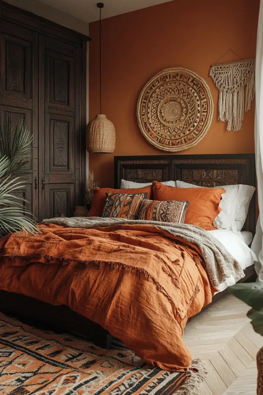 29 Afro Boho Bedroom Ideas That Turn Sleep Spaces Into Sanctuaries 19 afro boho bedroom