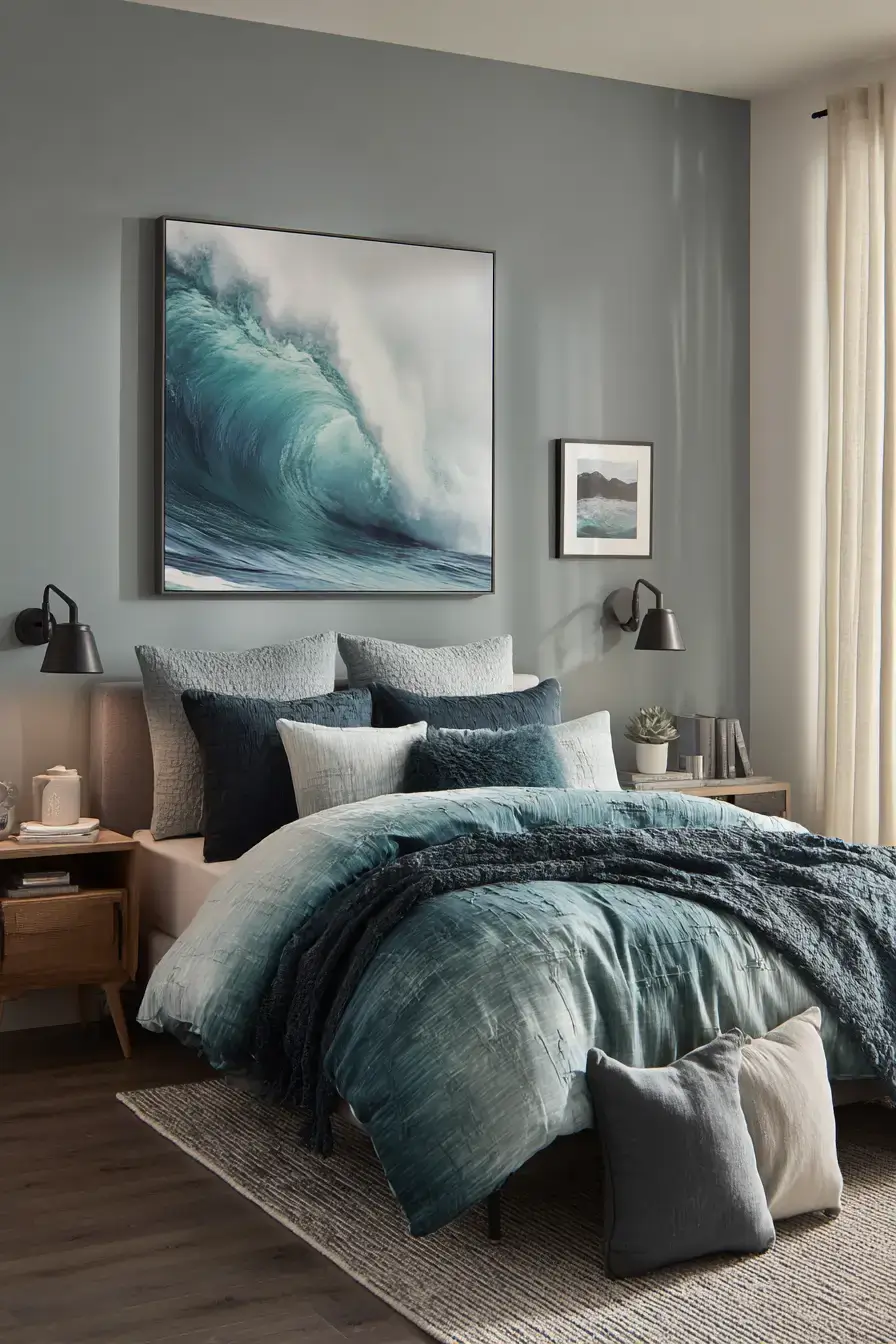 29 Modern Coastal Bedroom Ideas That Sleep Light and Bright 19 modern coastal bedroom