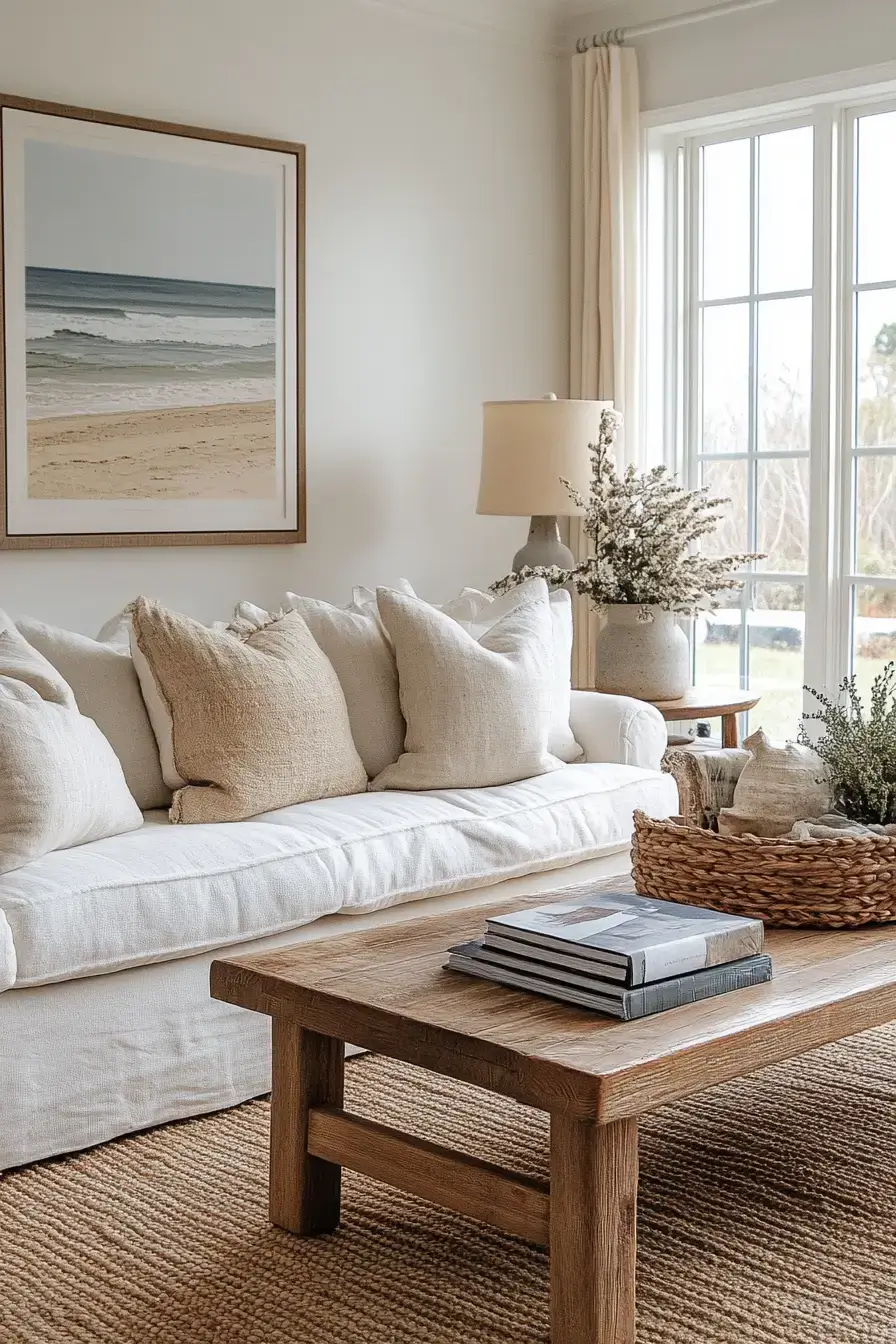 29 Coastal Casual Living Room Ideas Made for Easy Afternoons 19 coastal casual living room