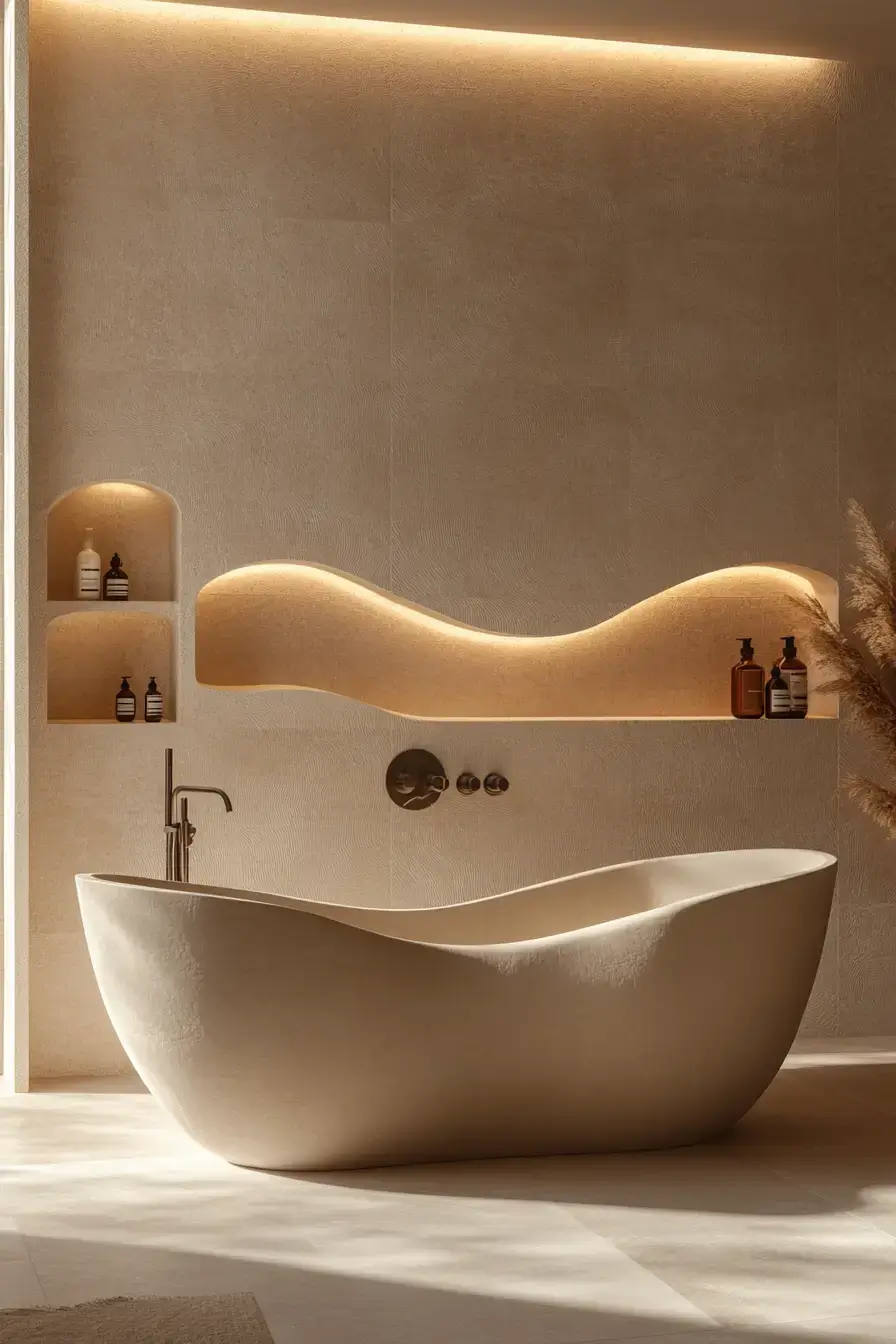 27 Beige Bathroom Looks That Stay Calm Even on Busy Mornings 19 beige bathroom ideas