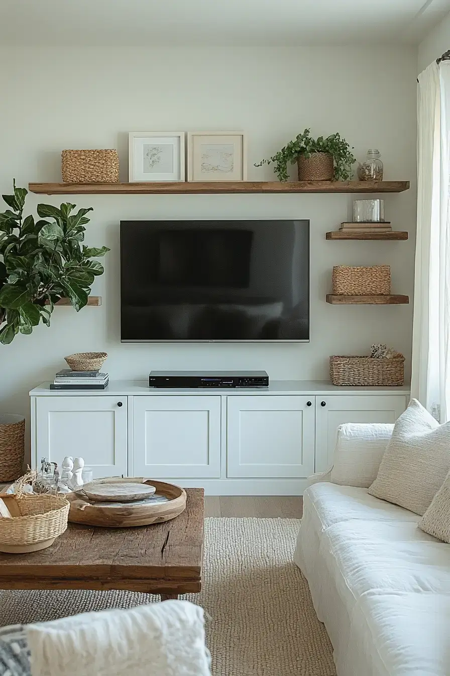 29 TV Unit Decor Ideas That Finally Give the Screen a Proper Home 19 tv unit decor