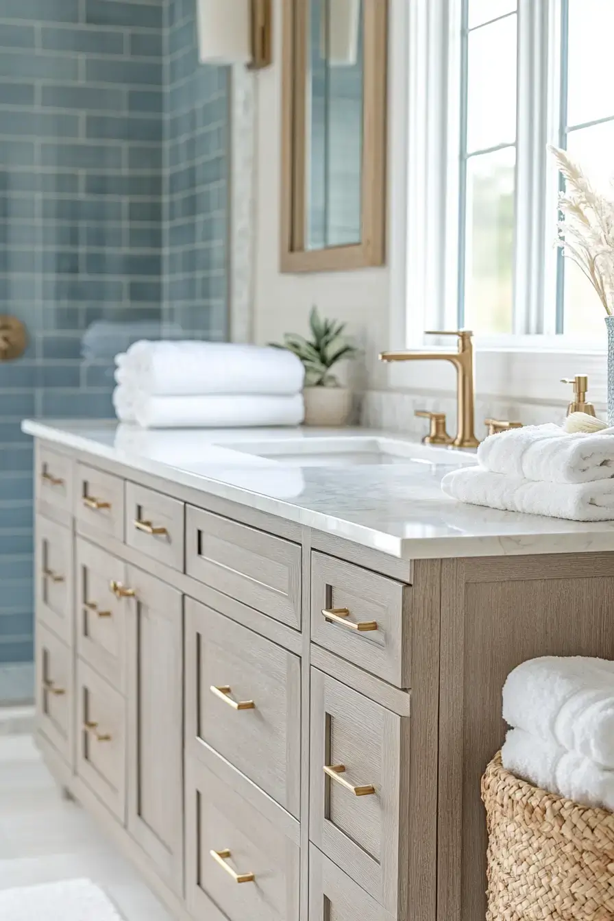 29 Modern Coastal Bathroom Ideas That Feel Spa-Calm 19 modern coastal bathroom