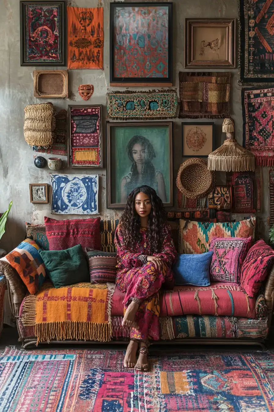 29 Afro Boho Living Room Ideas That Feel Lived-In, Not Staged 2 afro boho living room