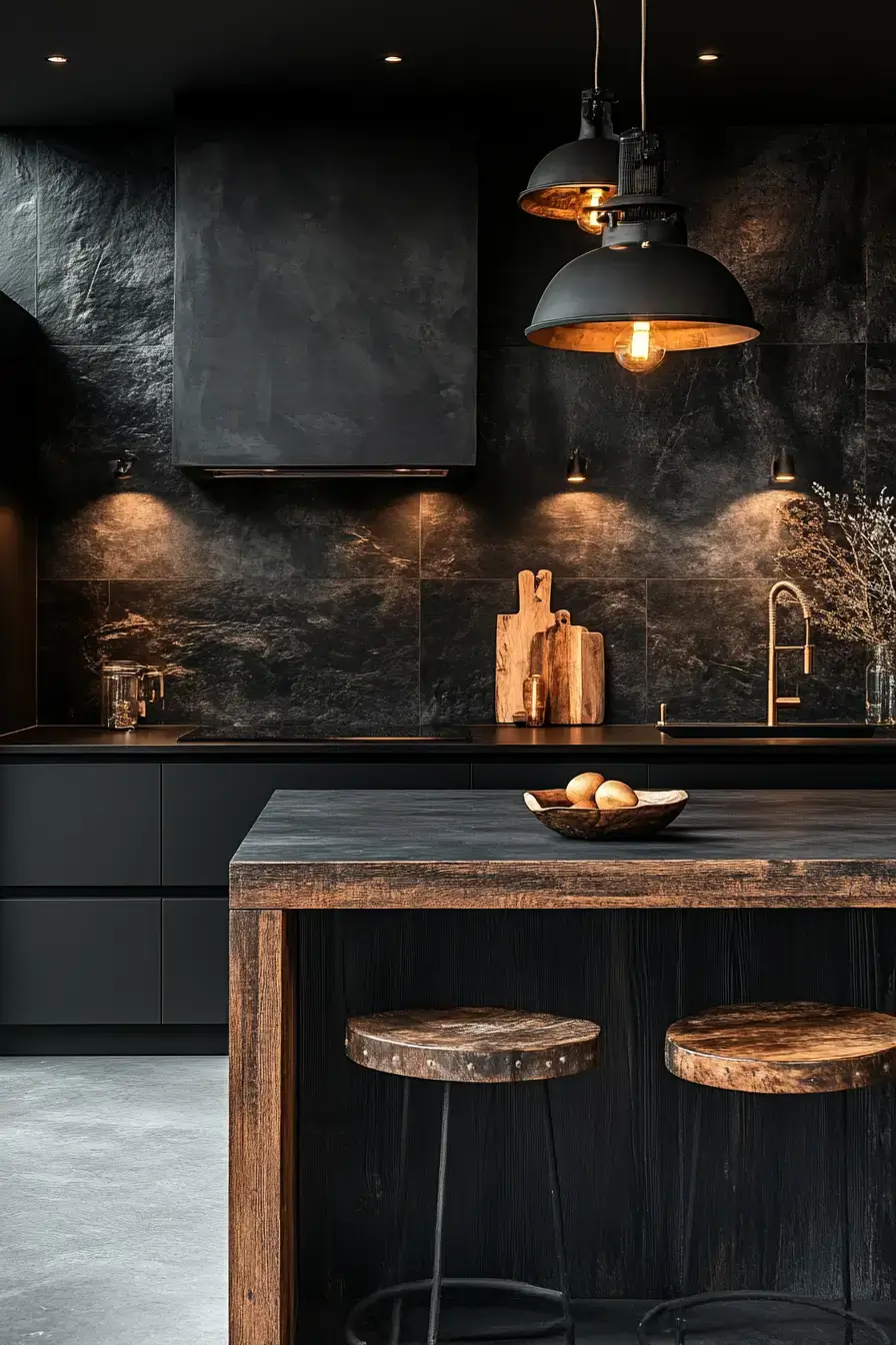 29 Dark Rustic Kitchen Ideas With Real Cabin Depth 2 dark rustic kitchen