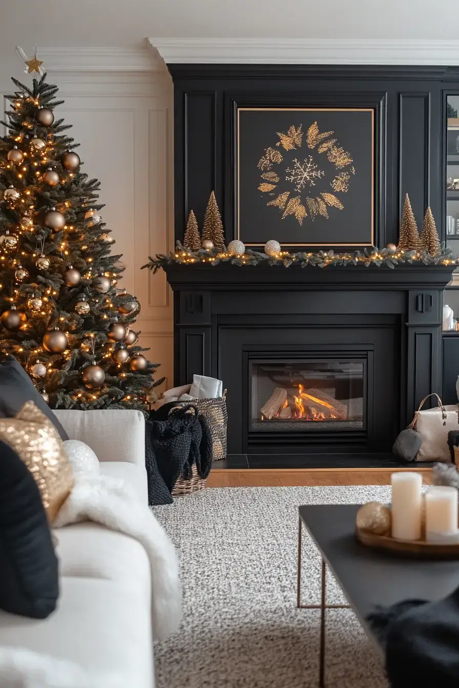 29 Christmas Living Room Setups That Feel Like a Real Holiday Evening 2 christmas living room