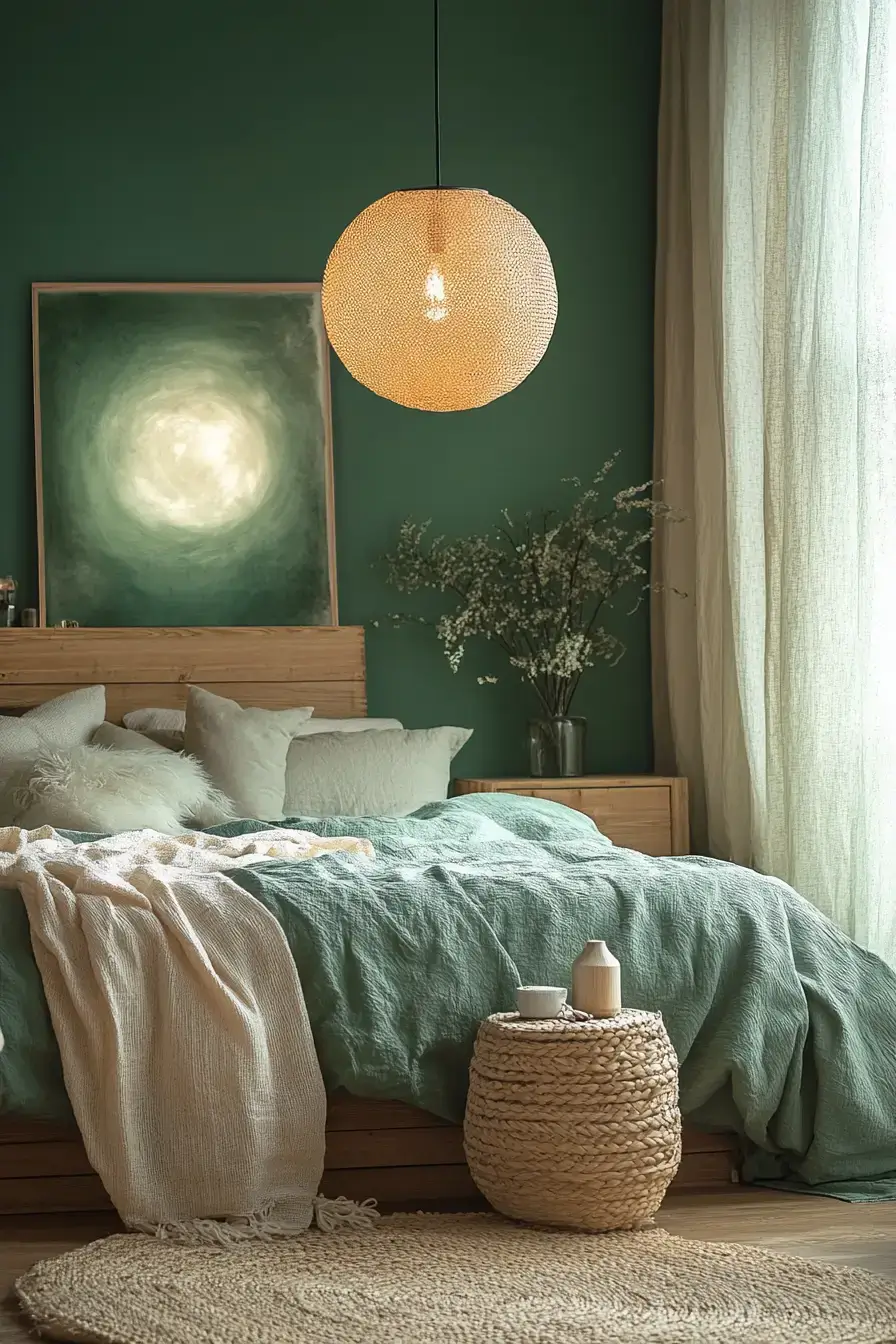 29 Emerald Green Bedroom Ideas for a Room That Wraps Around You 2 emerald green bedroom