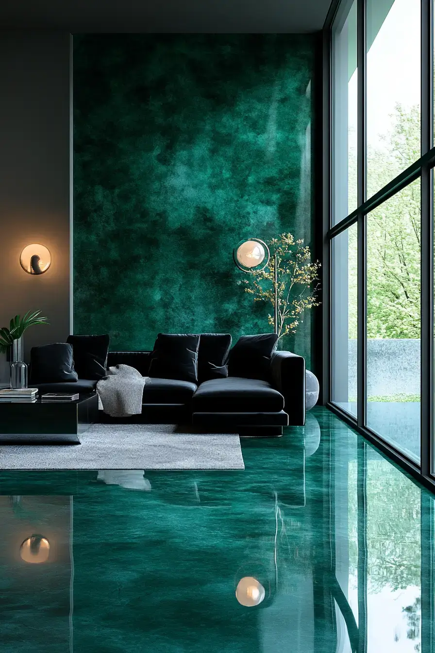 29 Emerald Green Living Room Ideas With Real Staying Power 2 emerald green living room
