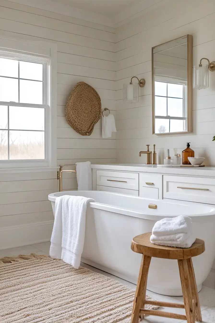 29 Modern Coastal Bathroom Ideas That Feel Spa-Calm 2 modern coastal bathroom