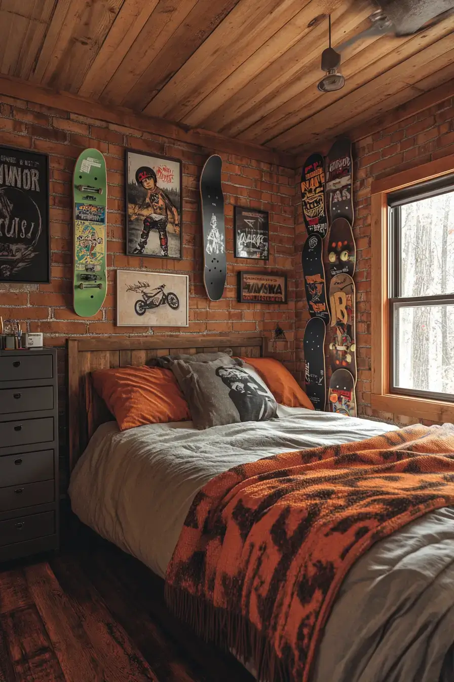 21 Teen Boy Bedrooms That Balance Posters and Actual Sleep 2 teen boy bedroom