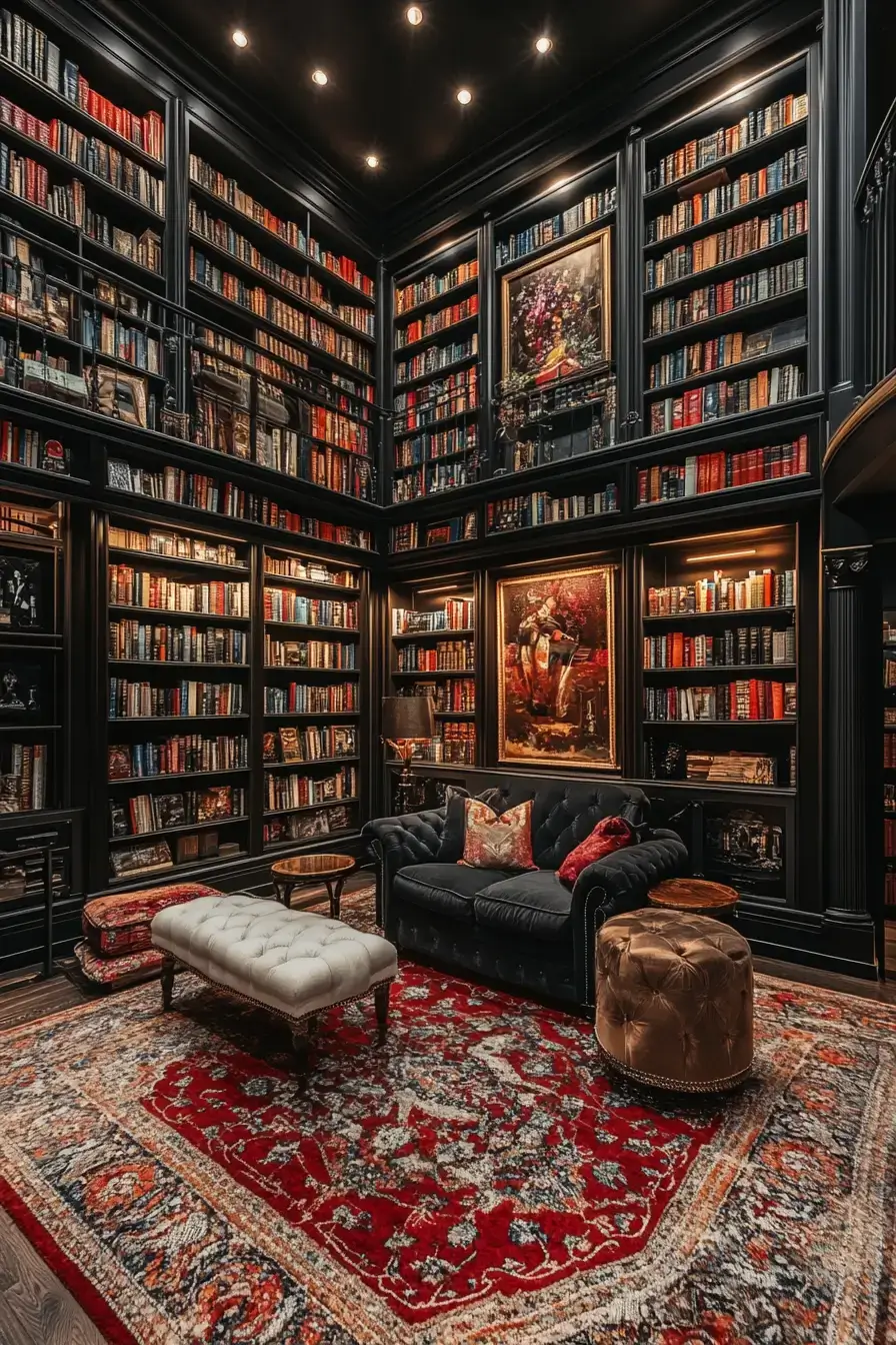 25 Cozy Home Library Corners That Make You Want to Stay Up Reading 2 cozy home library