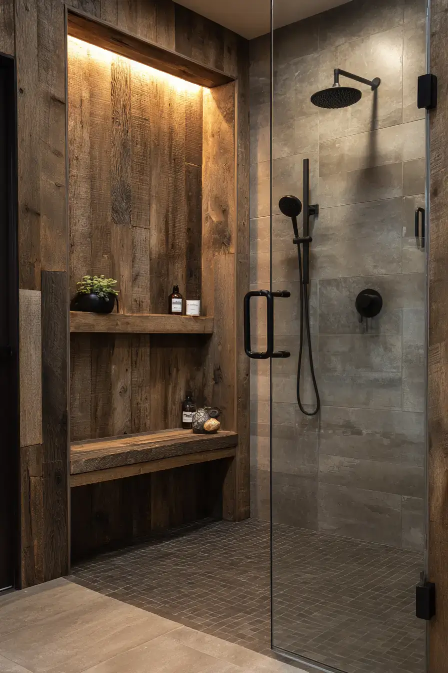 29 Rustic Walk In Shower Ideas That Feel Like a Lodge Retreat 2 rustic walk in shower ideas