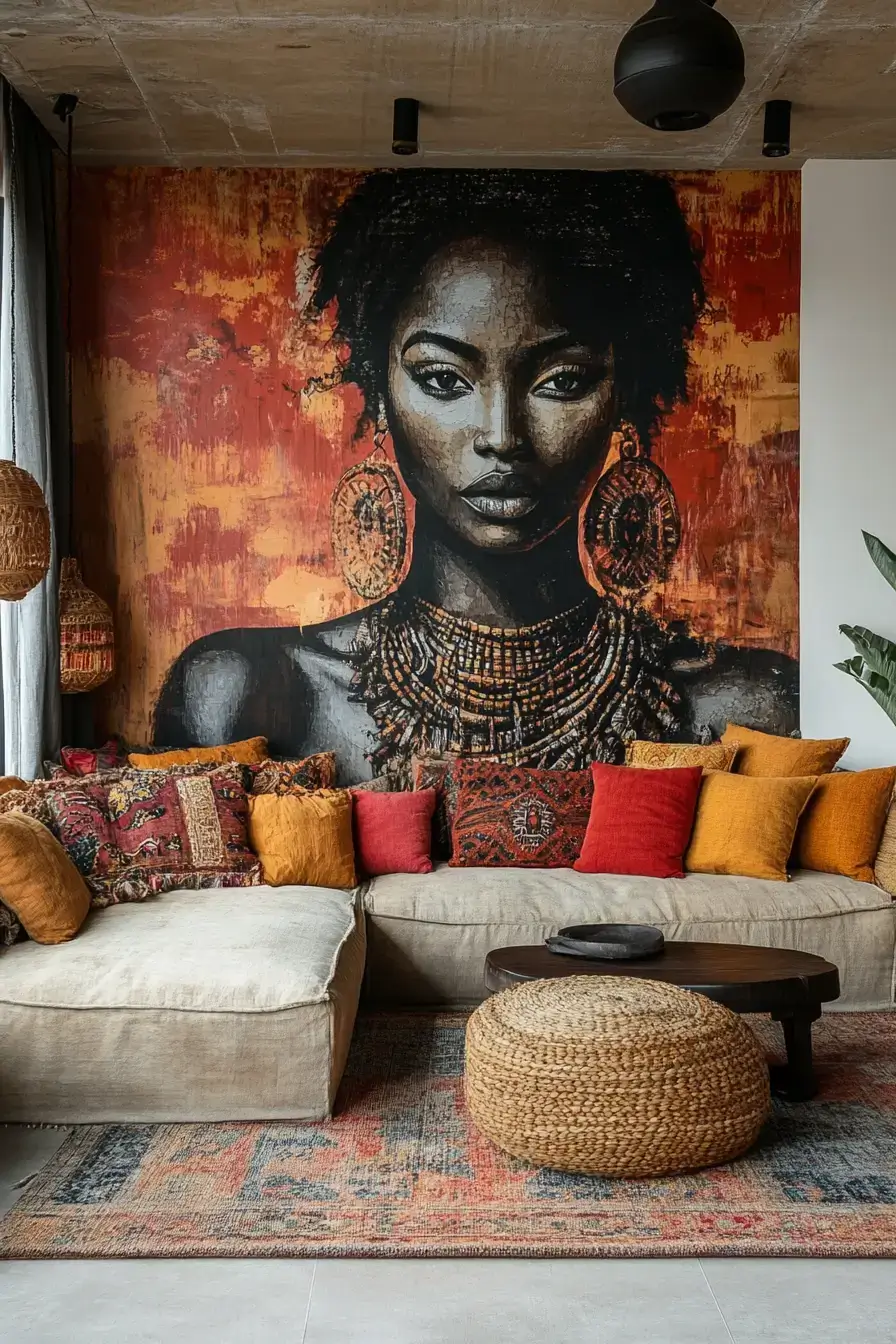 29 Afro Boho Living Room Ideas That Feel Lived-In, Not Staged 20 afro boho living room