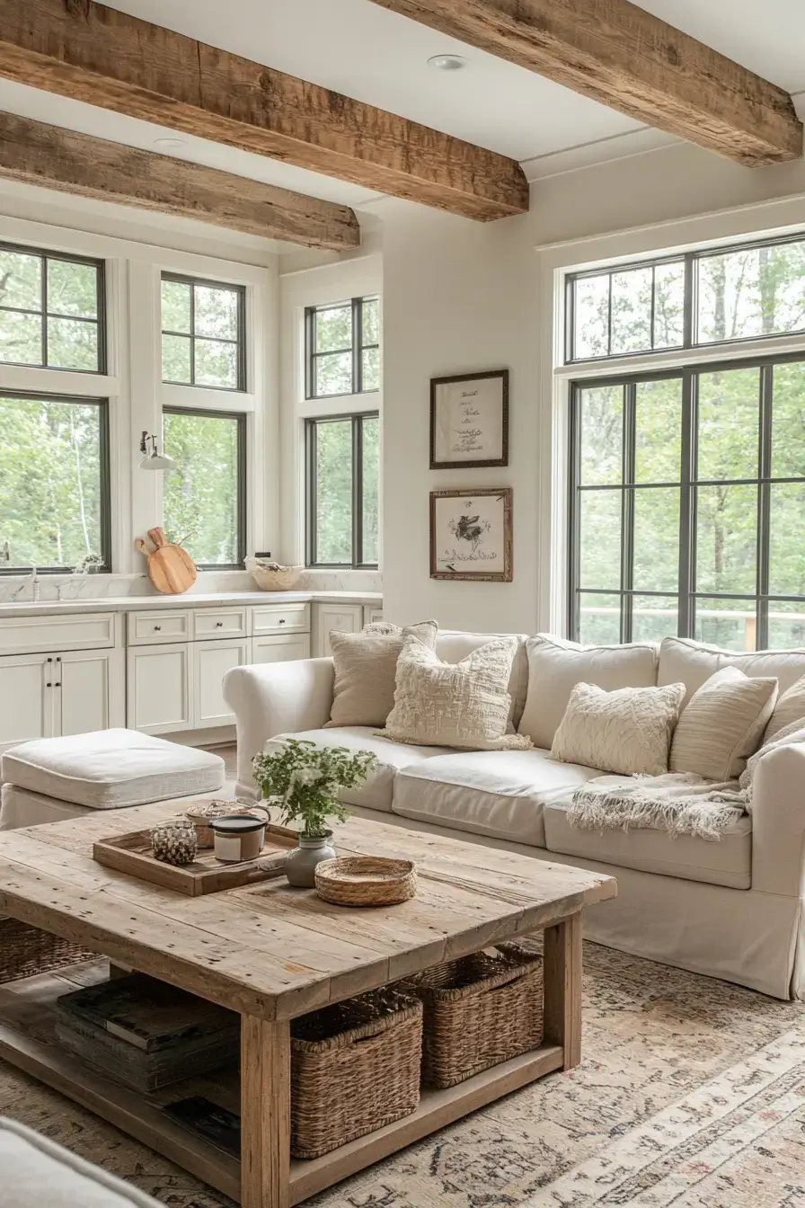 29 Rustic Farmhouse Living Room Ideas Built for Everyday Life 20 rustic farmhouse living room