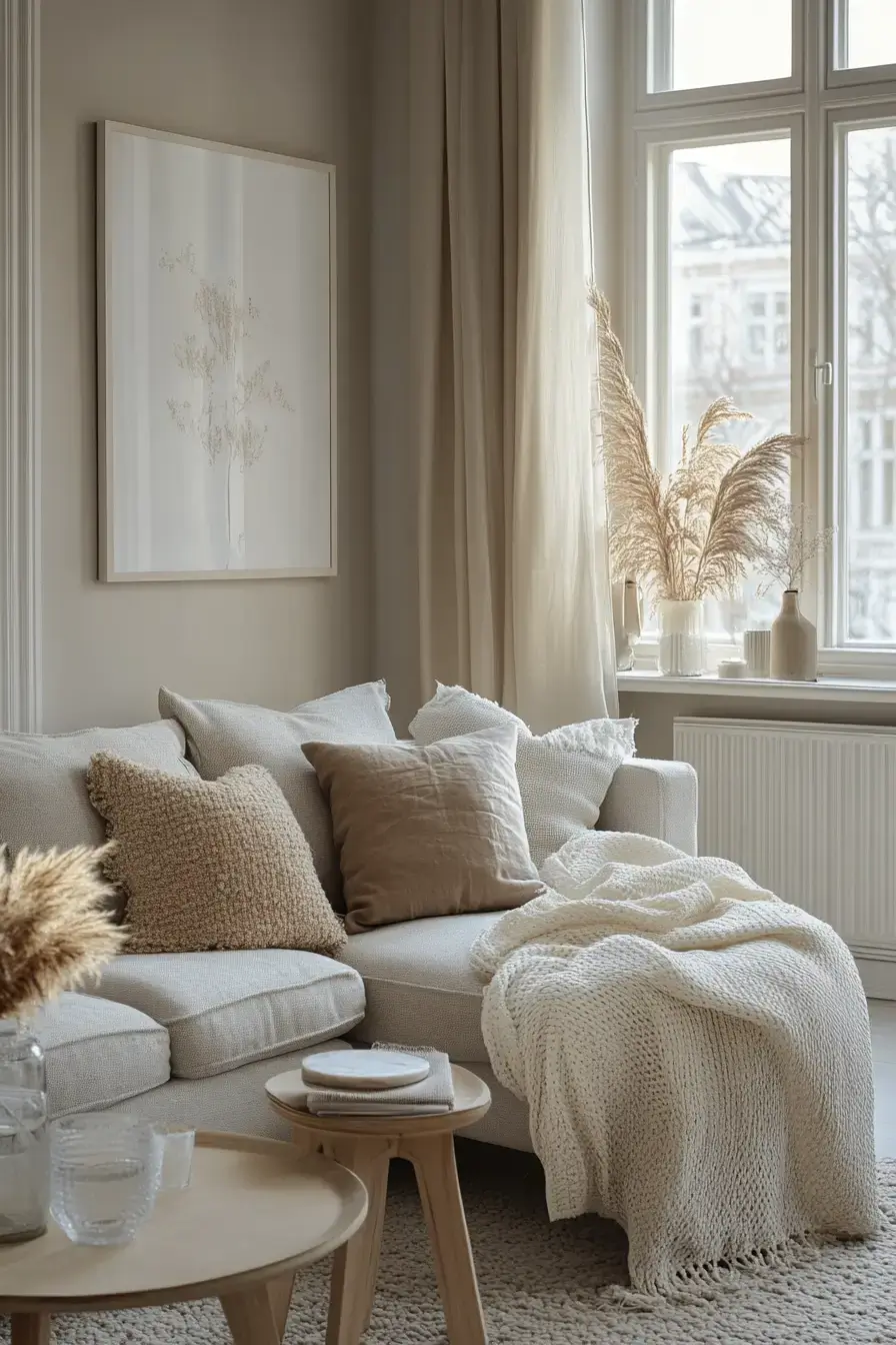 25 Grey and Beige Living Room Mixes That Actually Stay Warm 20 grey and beige living room