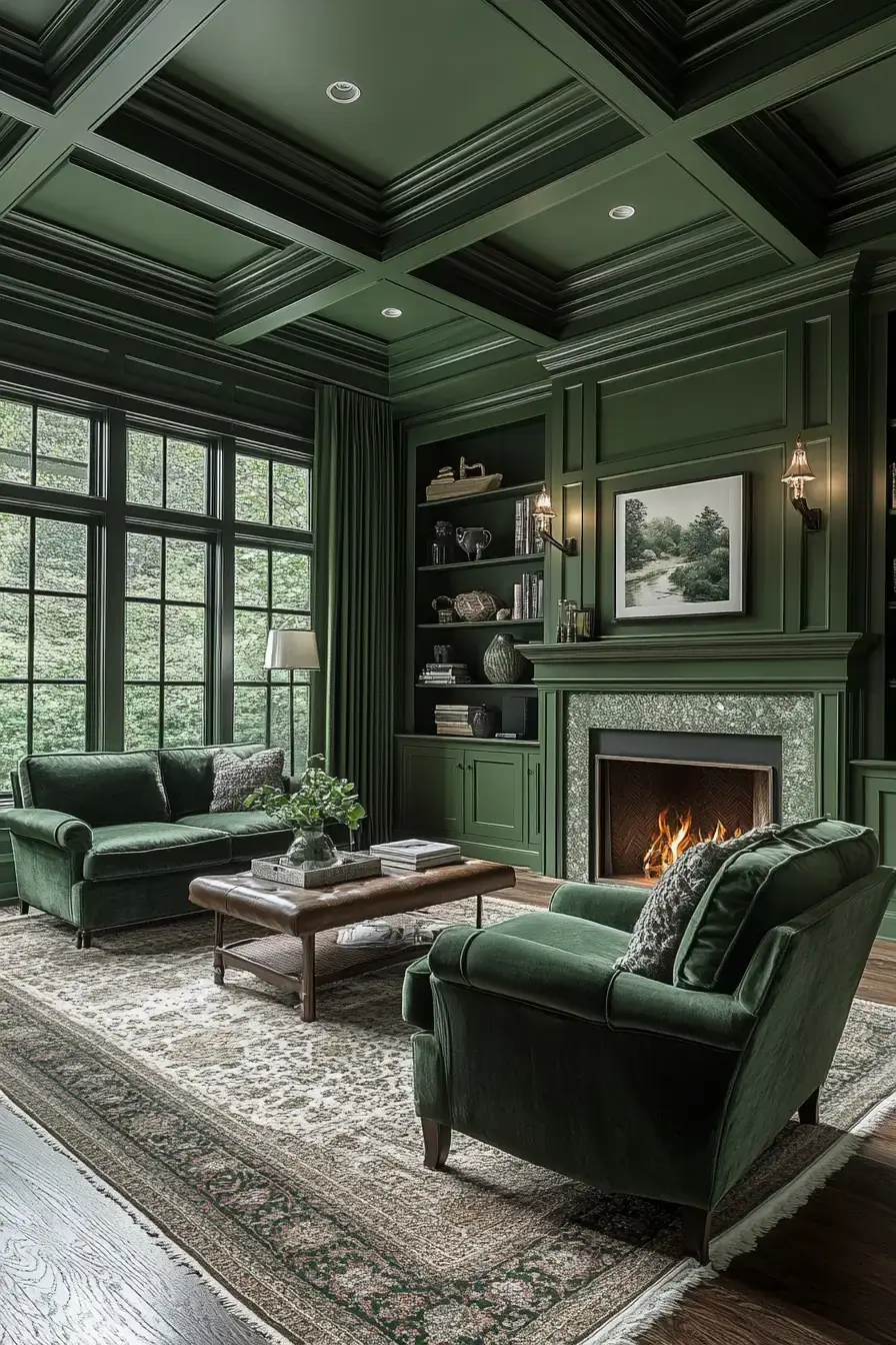 29 Emerald Green Living Room Ideas With Real Staying Power 20 emerald green living room