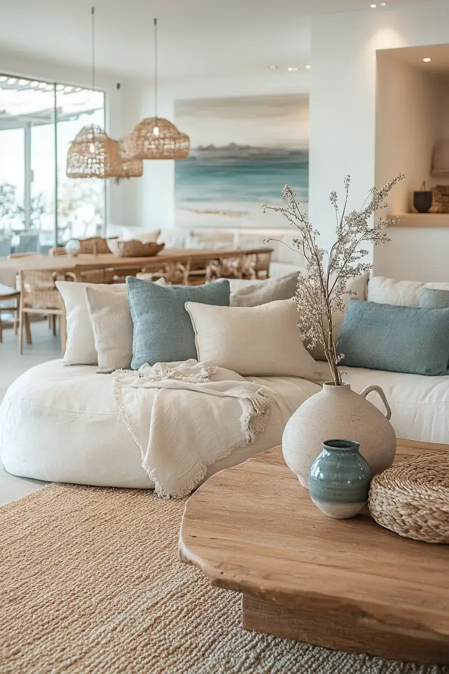 29 Coastal Casual Living Room Ideas Made for Easy Afternoons 20 coastal casual living room