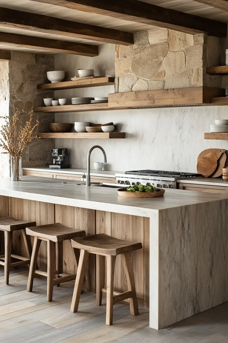 29 Rustic Kitchen Cabinets With the Kind of Grain You Can't Fake 20 rustic kitchen cabinets