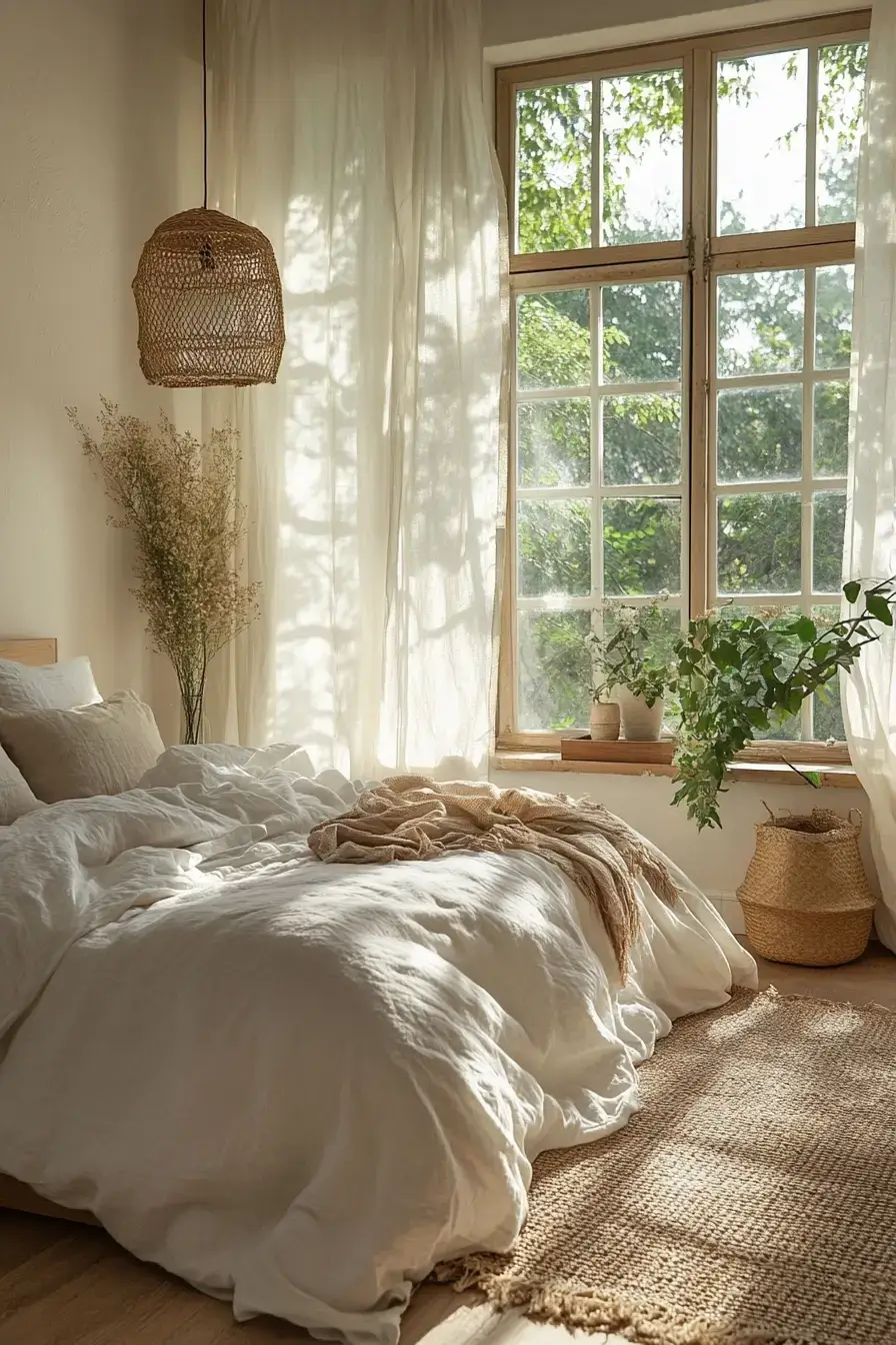 29 Minimalist Boho Bedroom Ideas That Balance Bare and Cozy 20 minimalist boho bedrooms