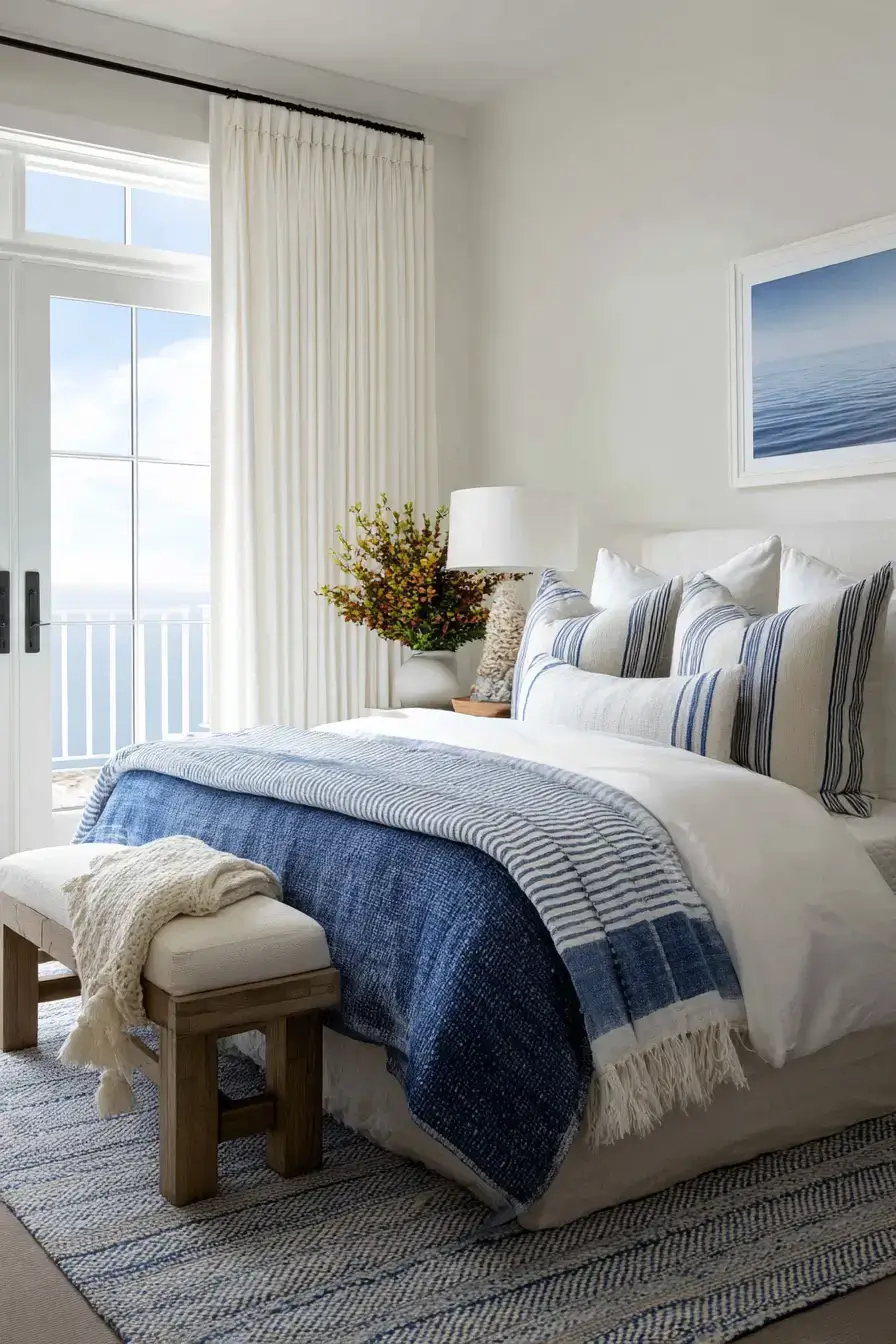 29 Coastal Bedroom Ideas That Borrow the Ease of a Beach Morning 20 coastal bedroom ideas