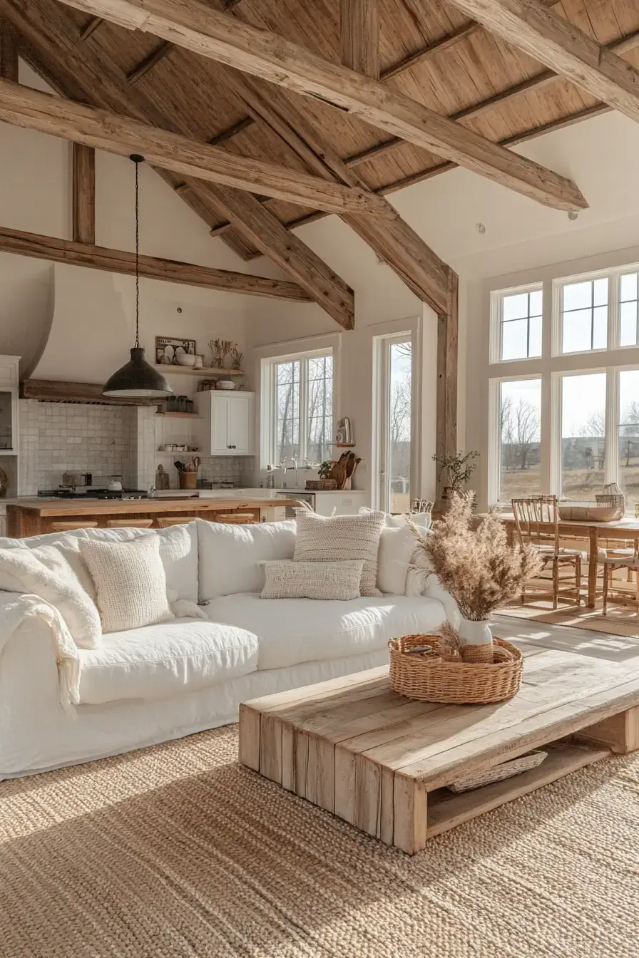29 Rustic Farmhouse Living Room Ideas Built for Everyday Life 21 rustic farmhouse living room
