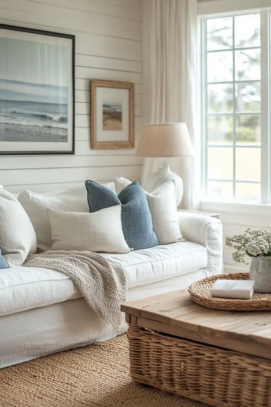 29 Coastal Casual Living Room Ideas Made for Easy Afternoons 21 coastal casual living room