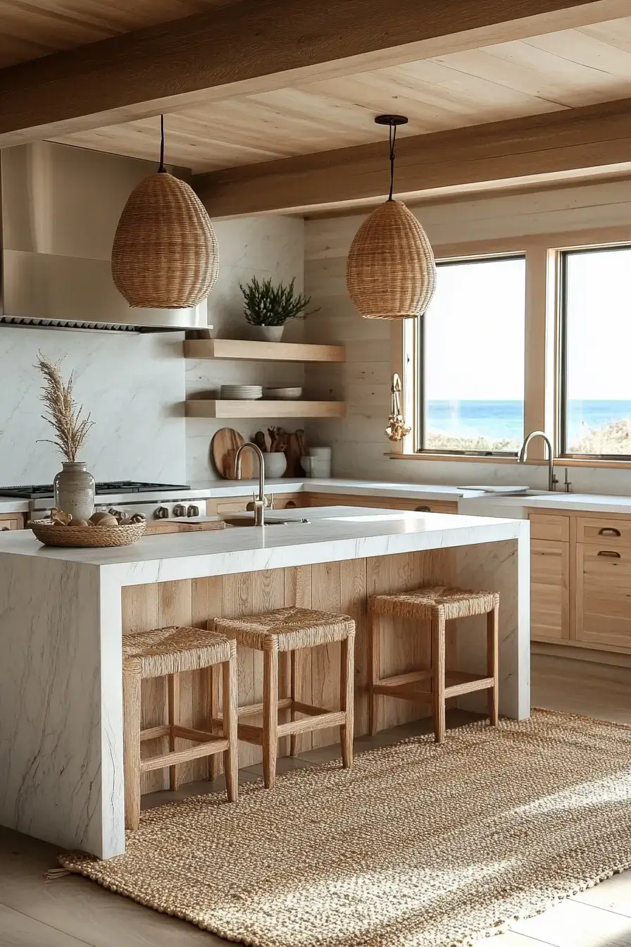 29 Coastal Kitchen Ideas That Carry the Shore Right to the Sink 21 coastal kitchen
