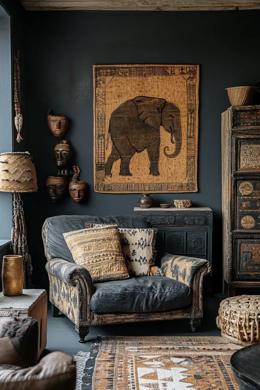 29 Afro Bohemian Style Decor Ideas That Make a Room Feel Collected, Not Decorated 21 afro bohemian style decor