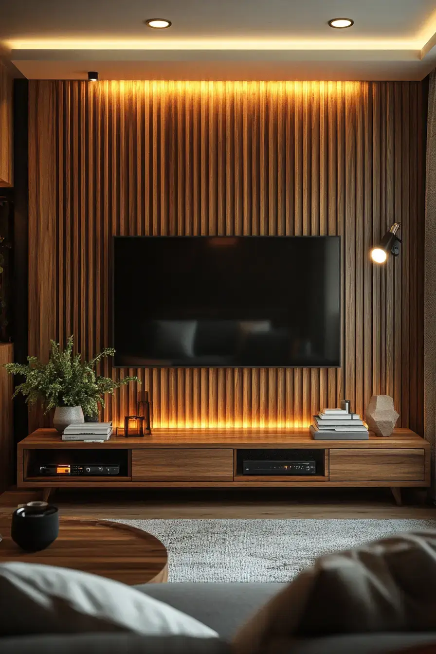 29 TV Unit Decor Ideas That Finally Give the Screen a Proper Home 21 tv unit decor