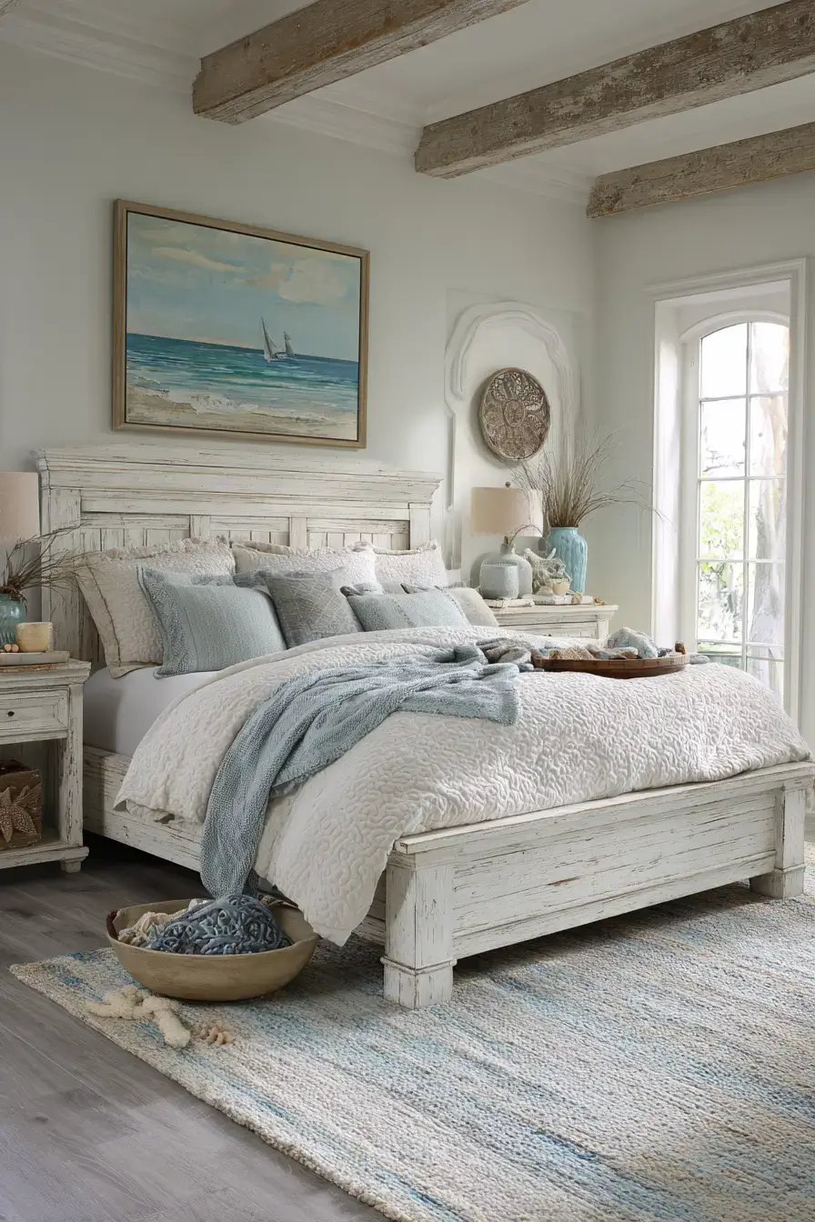 29 Coastal Bedroom Ideas That Borrow the Ease of a Beach Morning 21 coastal bedroom ideas