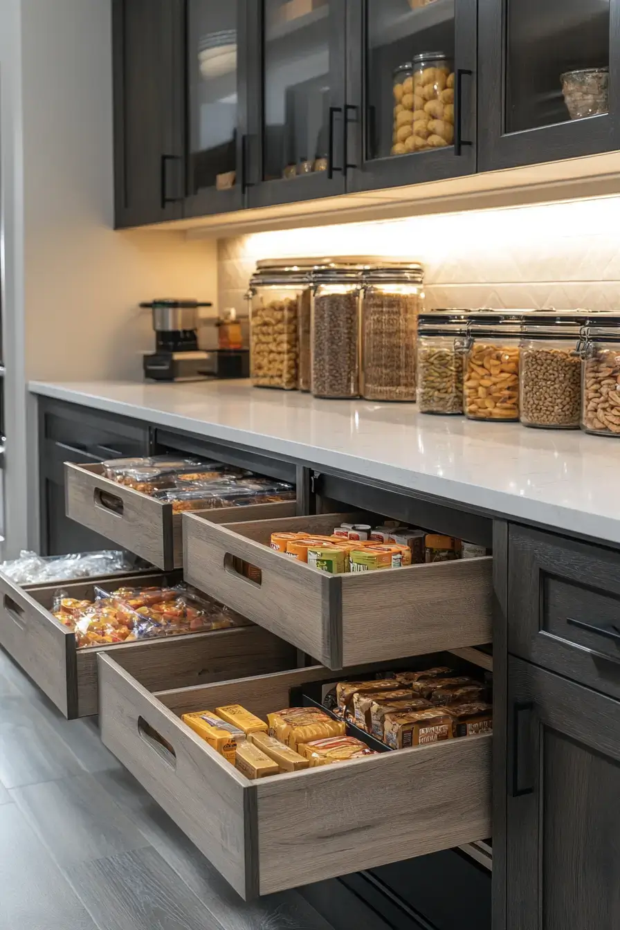 27 Kitchen Pantry Designs Built Around Real Grocery Habits 21 kitchen pantry design