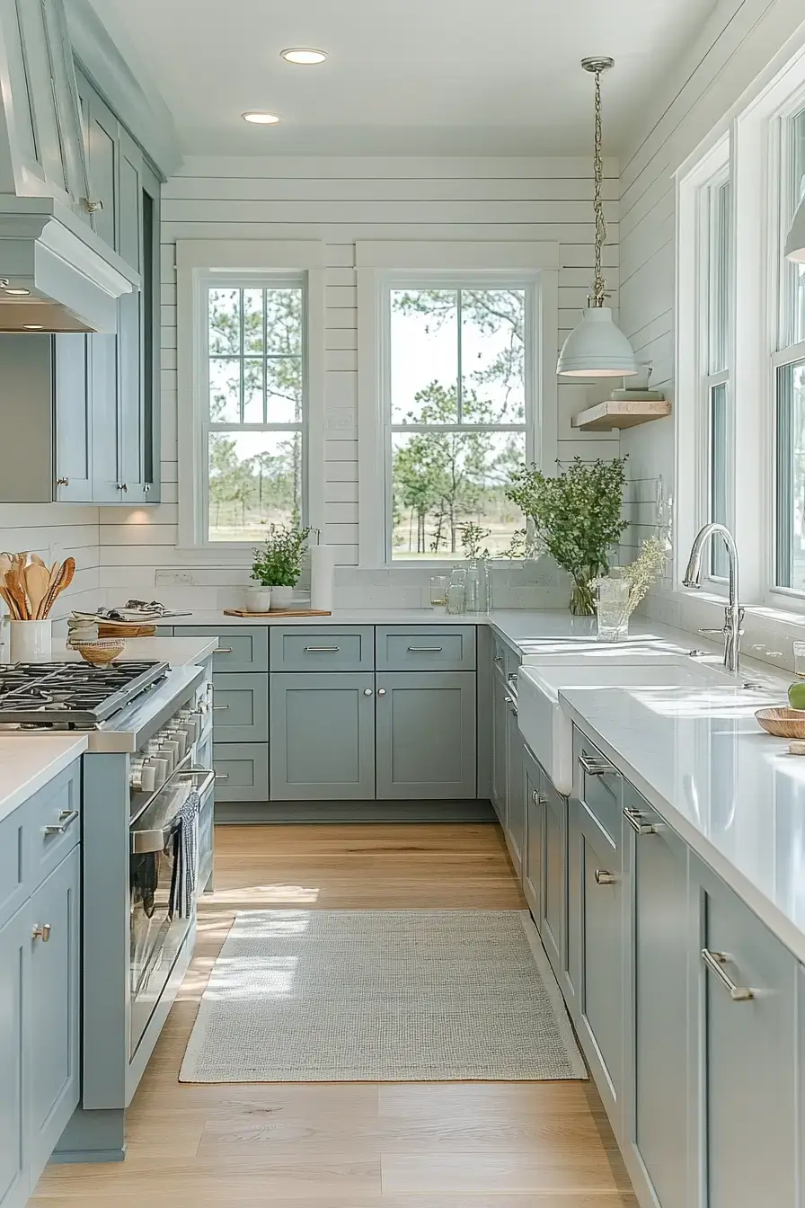 29 Modern Coastal Kitchen Ideas That Pair Marble With Driftwood 22 modern coastal kitchen