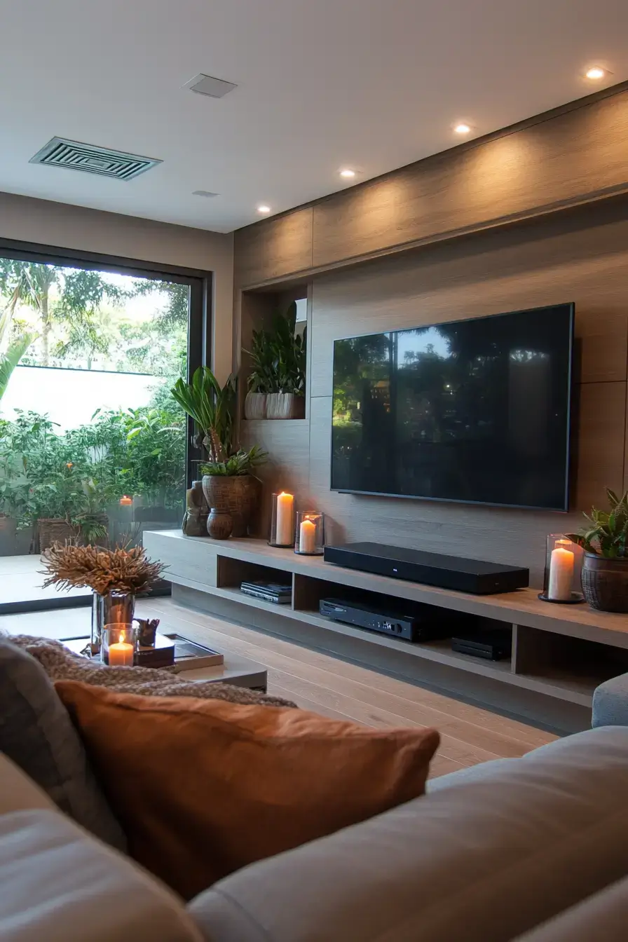 29 TV Unit Decor Ideas That Finally Give the Screen a Proper Home 22 tv unit decor