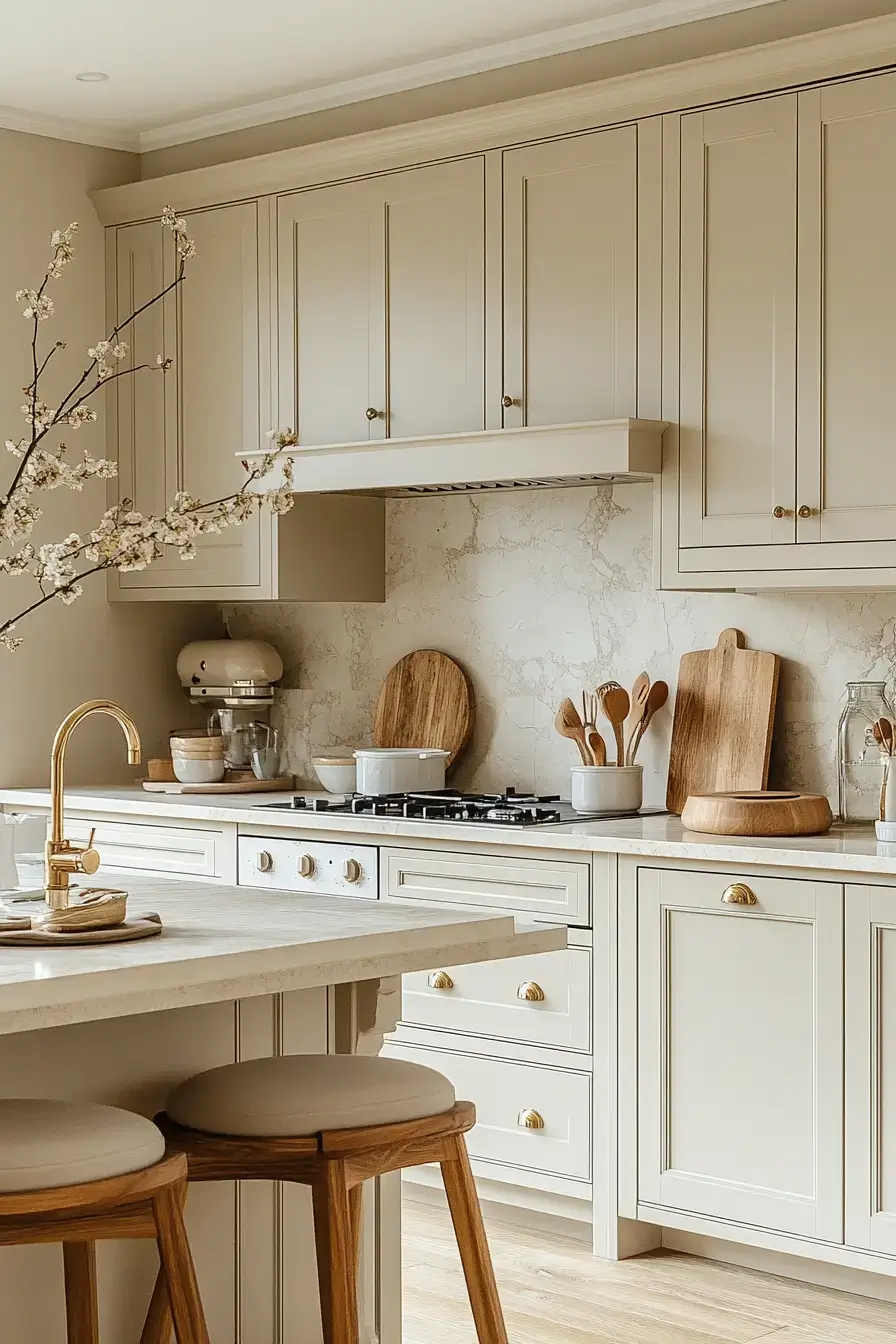 29 Beige Kitchen Ideas That Quietly Shift With the Light All Day 22 beige kitchen