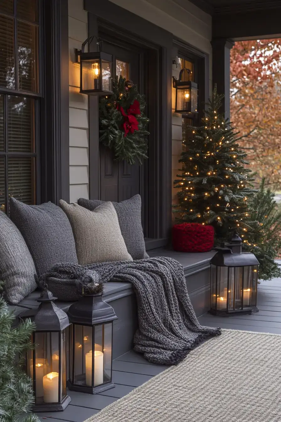 23 Front Porch Christmas Decor Looks That Last Through January 22 front porch christmas decor