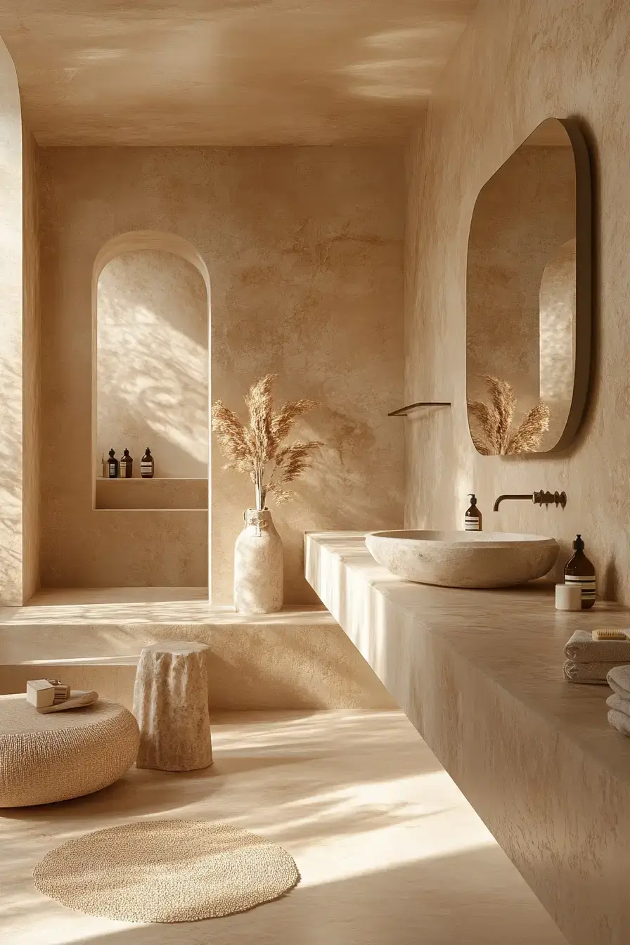 27 Beige Bathroom Looks That Stay Calm Even on Busy Mornings 22 beige bathroom ideas