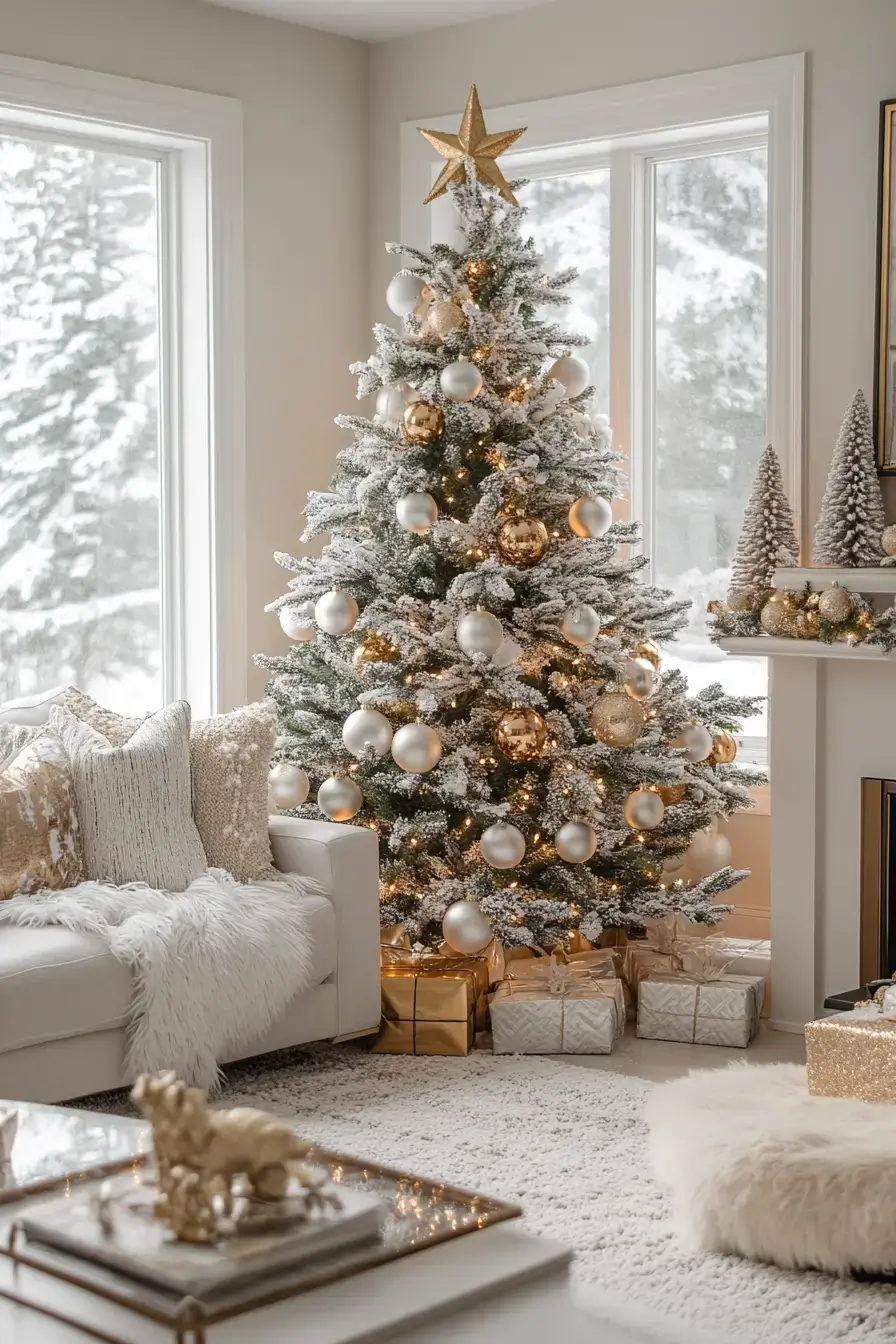 29 Christmas Living Room Setups That Feel Like a Real Holiday Evening 22 christmas living room