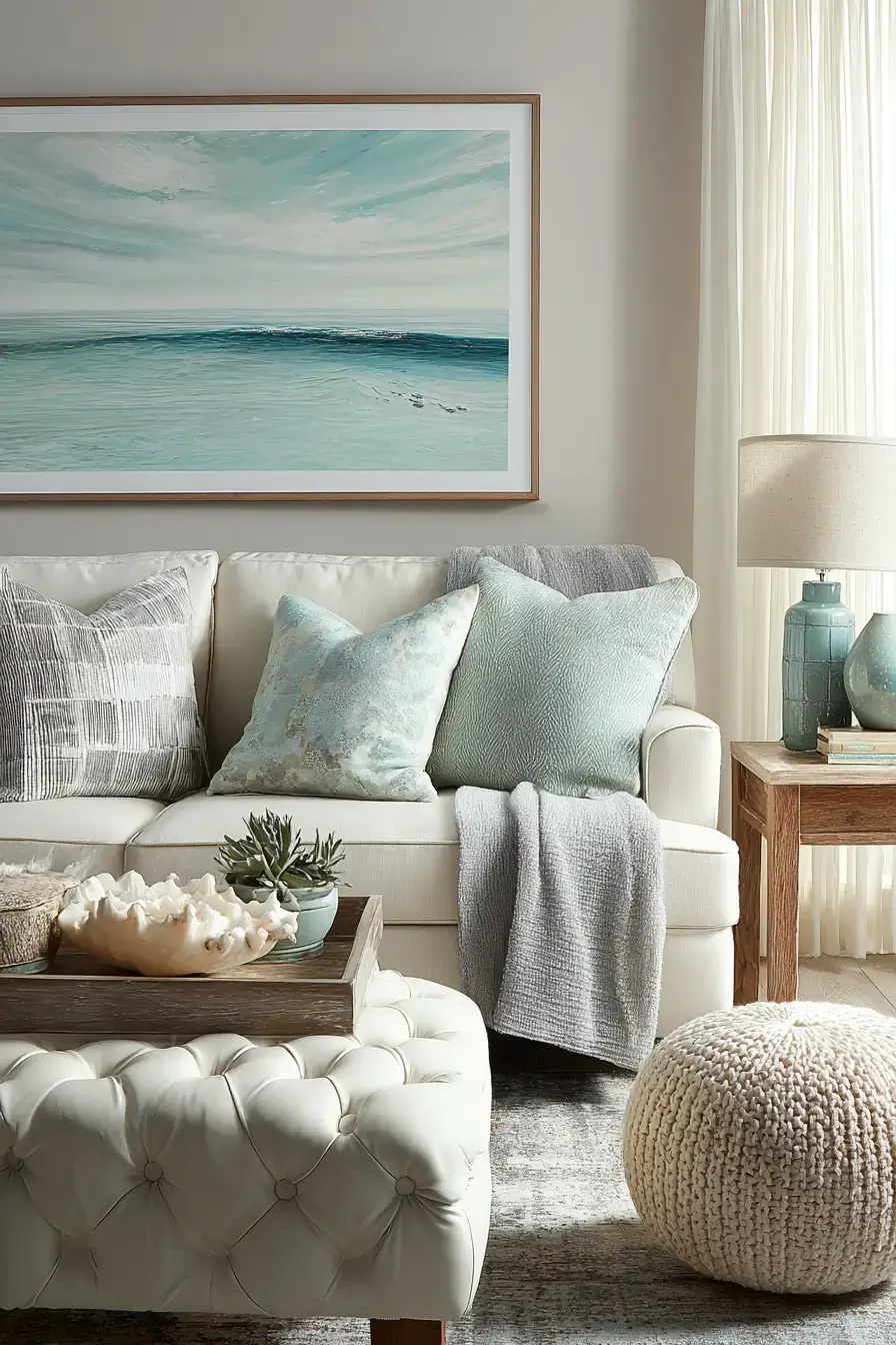 29 Modern Coastal Living Room Ideas With a Clean, Breezy Edge 22 modern coastal living room