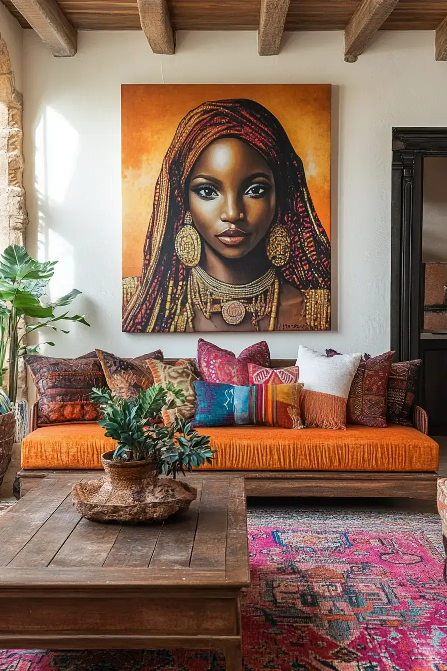 29 Afro Boho Living Room Ideas That Feel Lived-In, Not Staged 23 afro boho living room