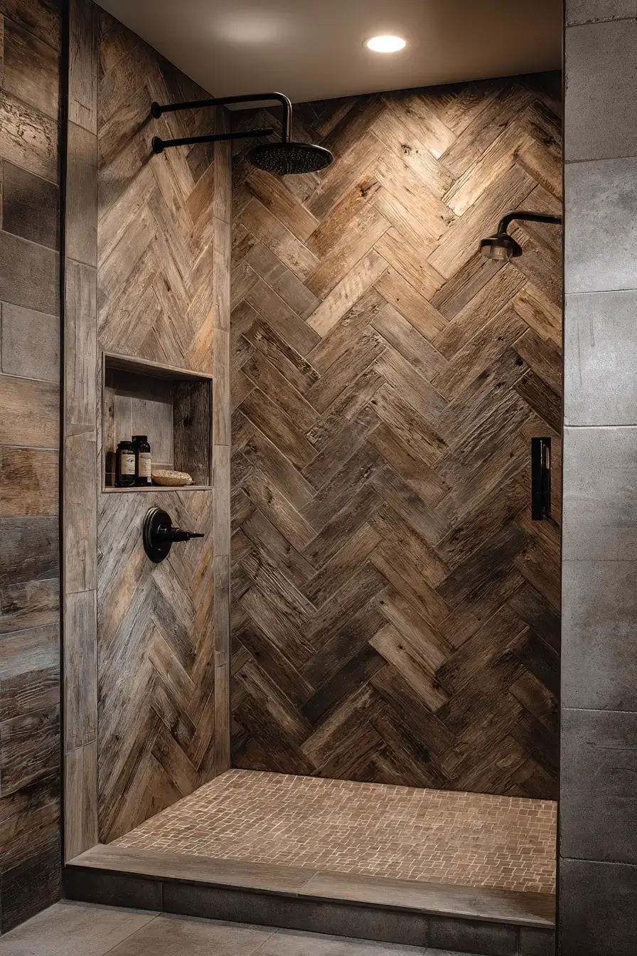 29 Rustic Walk In Shower Ideas That Feel Like a Lodge Retreat 23 rustic walk in shower ideas